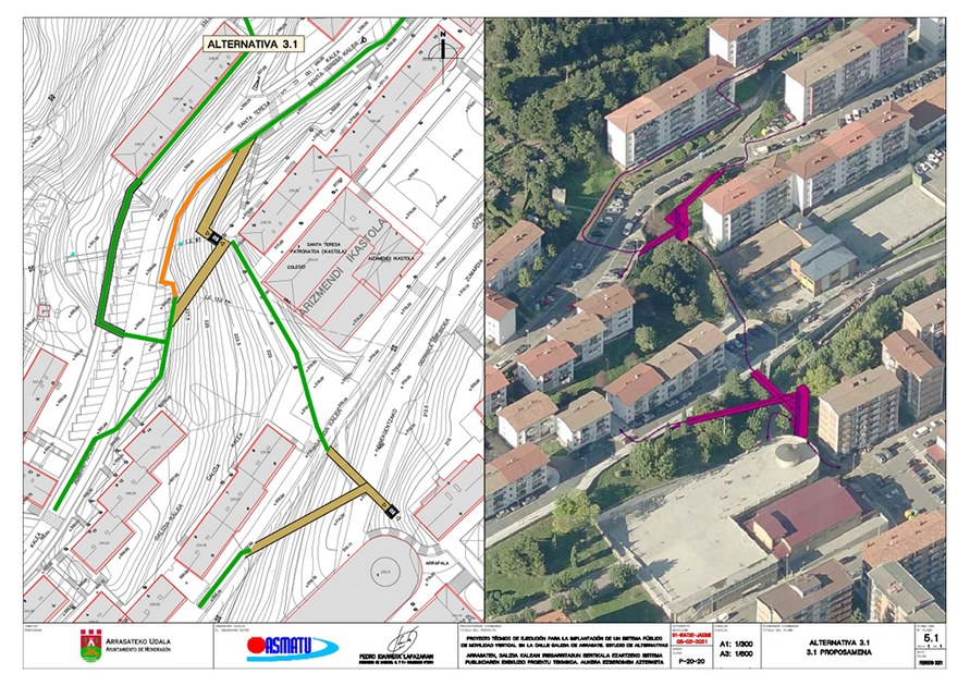 Presentadas 3 alternativas para garantizar la accesibilidad de Santa Teresa-Agerre y recabar la opinión del vecindario — Ayuntamiento de Mondragón