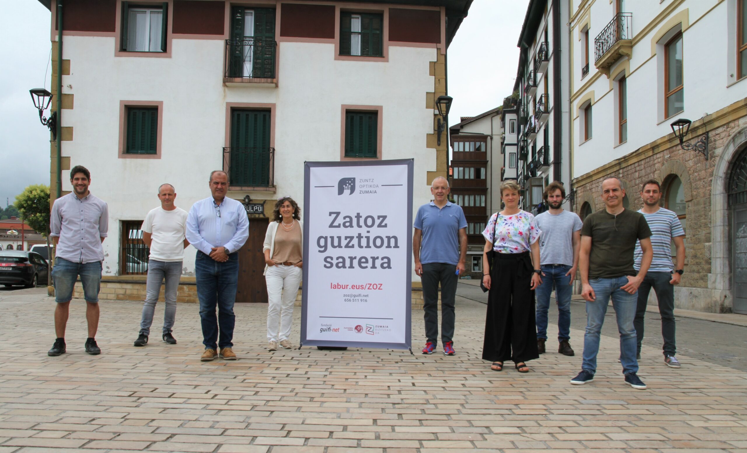 La red de fibra óptica 'Zuntz Optikoa Zumaia' ya ha llegado a todo el núcleo urbano — Zumaia