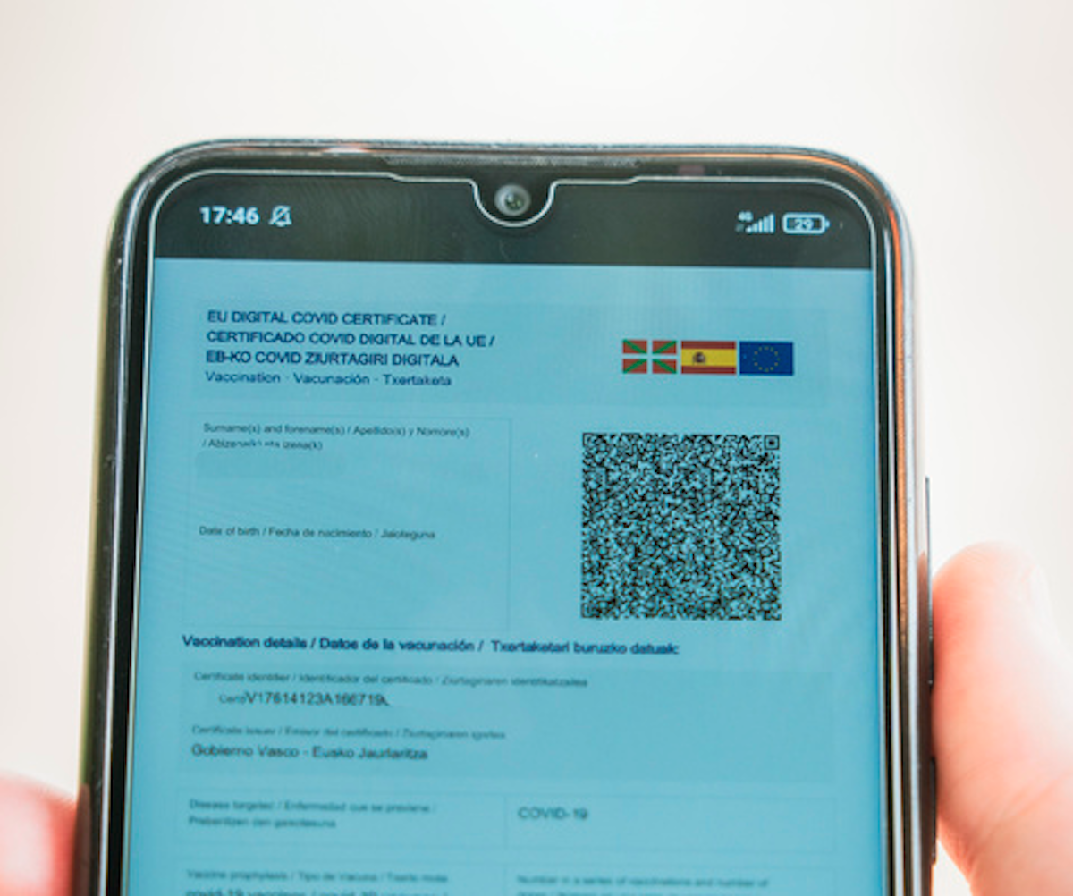 Nota del Ayuntamiento de Zumaia sobre el certificado COVID — Zumaia