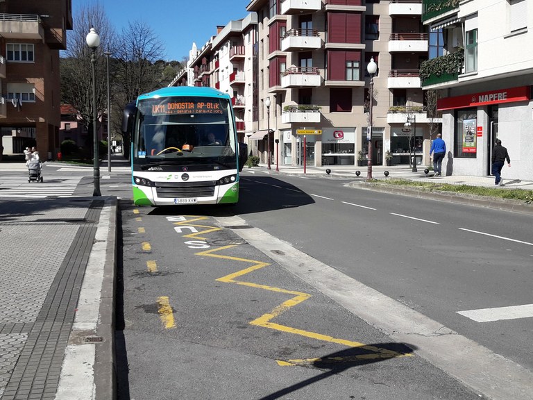 Los autobuses no realizarán paradas en el muelle Txomin Agirre del 20 de abril al 6 de mayo