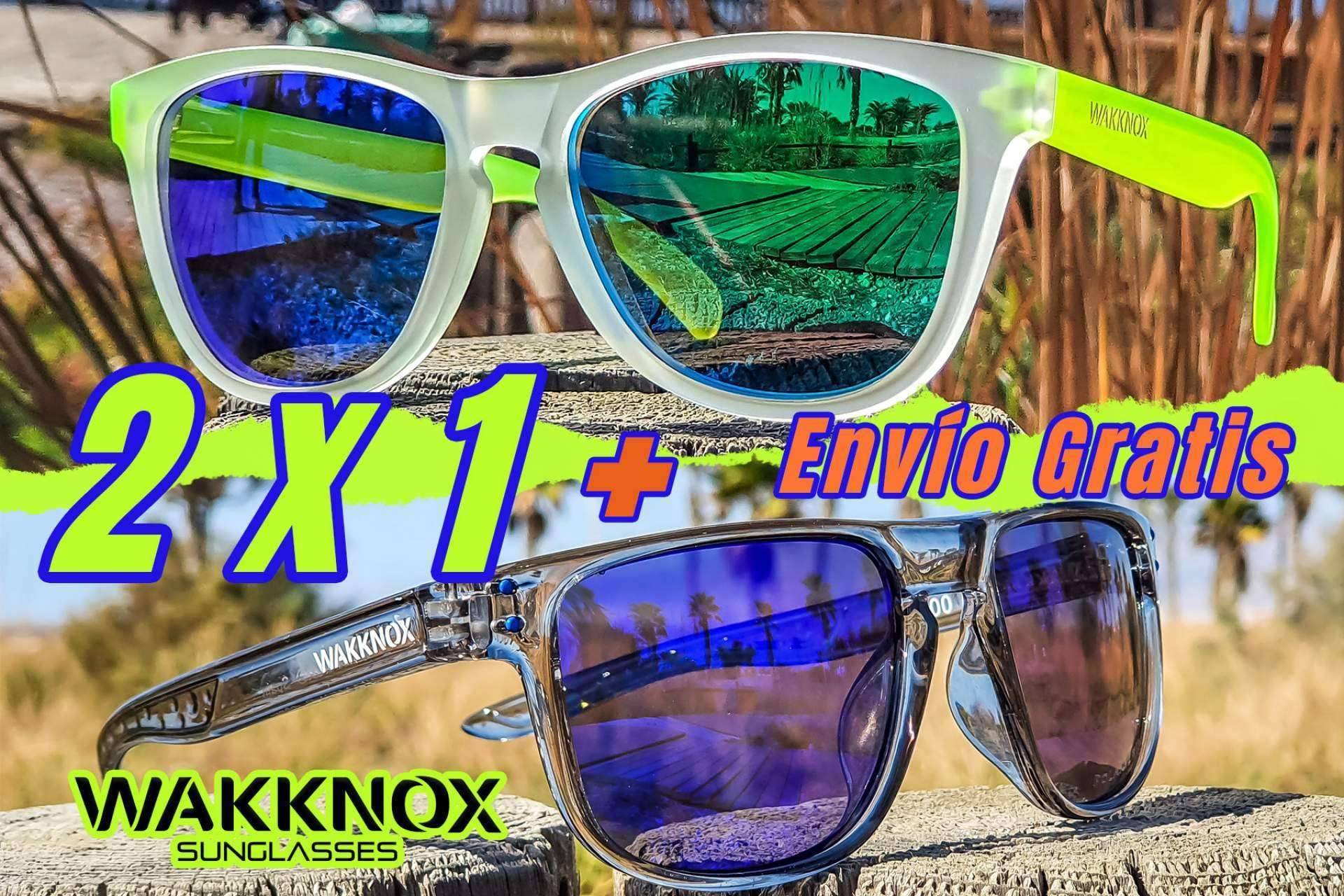 Promoción 2x1 en gafas de sol con envío gratis en Wakknox