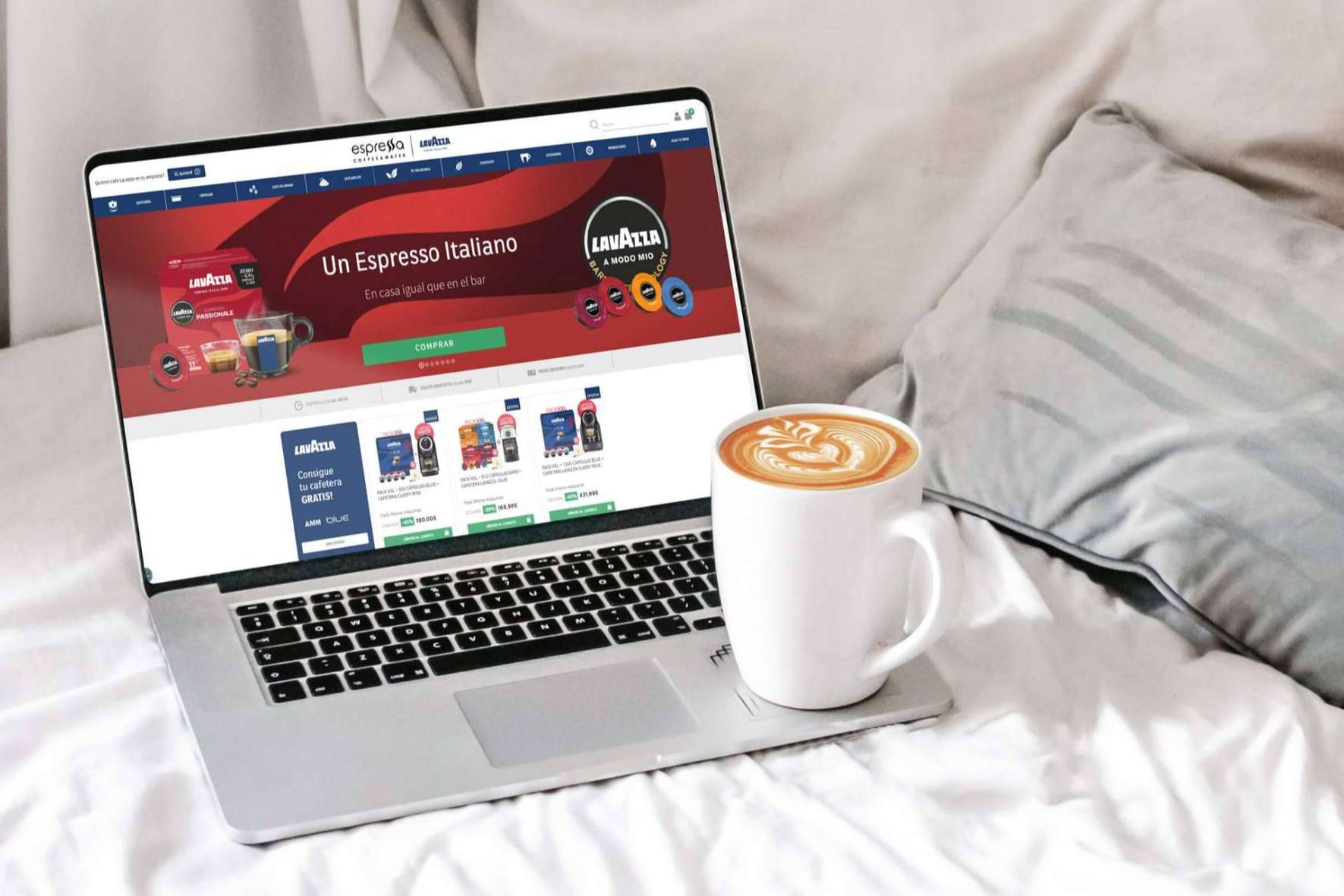 Tienda Espressa Coffee& Water, el e-commerce donde se pueden conseguir todos los productos de Lavazza