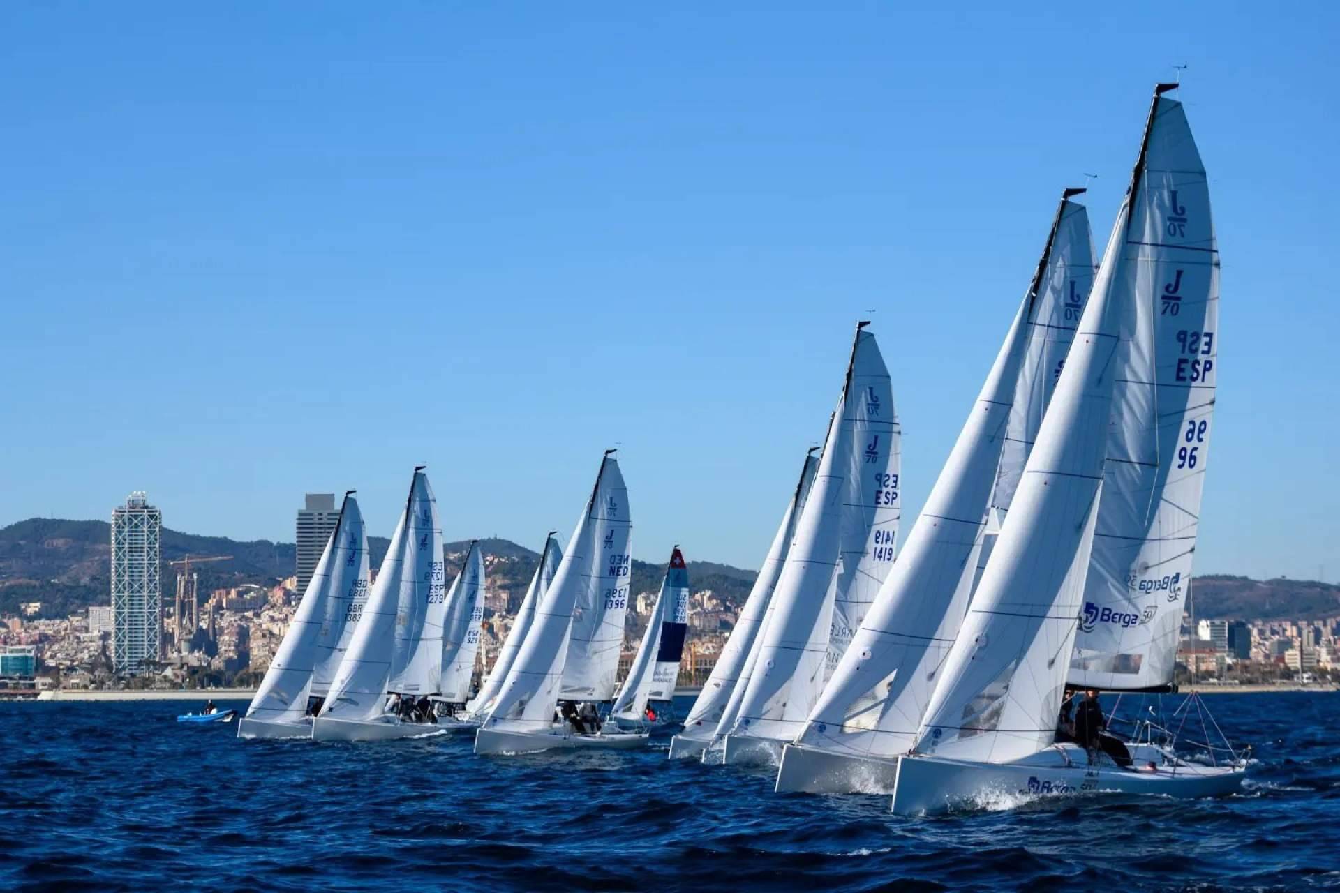 El liderato de las Barcelona Winter Series de J70 es para 'HangTen - Hmnos. Berga'