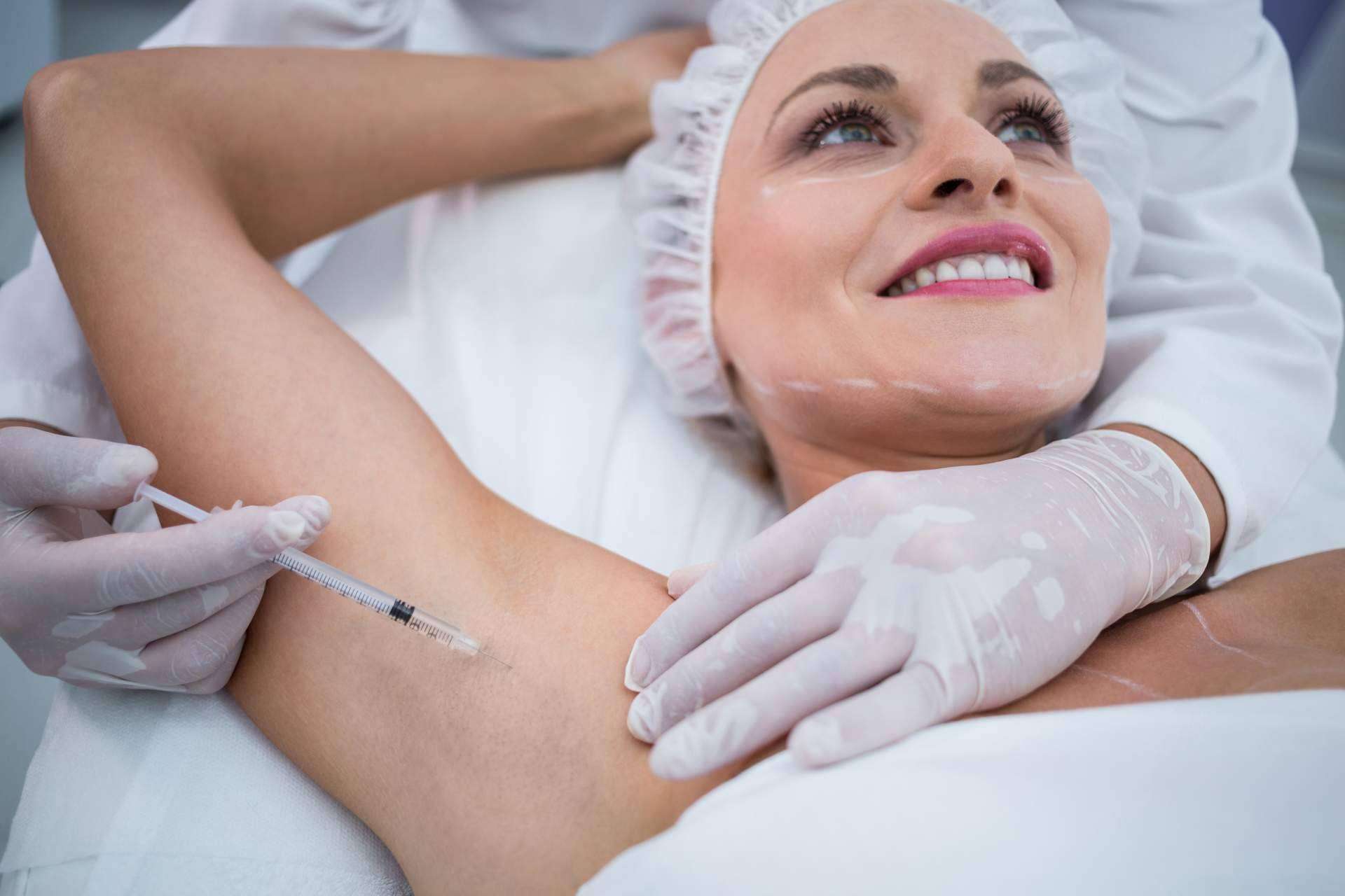 Combatir el sudor con el tratamiento de bótox para la hiperhidrosis