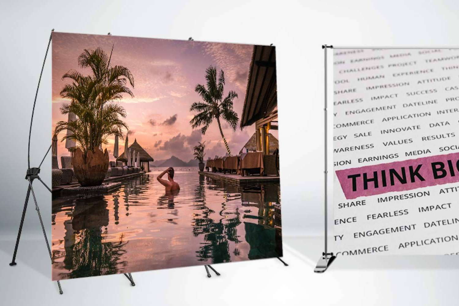 Jumboprinters ofrece photocalls personalizados para eventos corporativos, bodas y cumpleaños