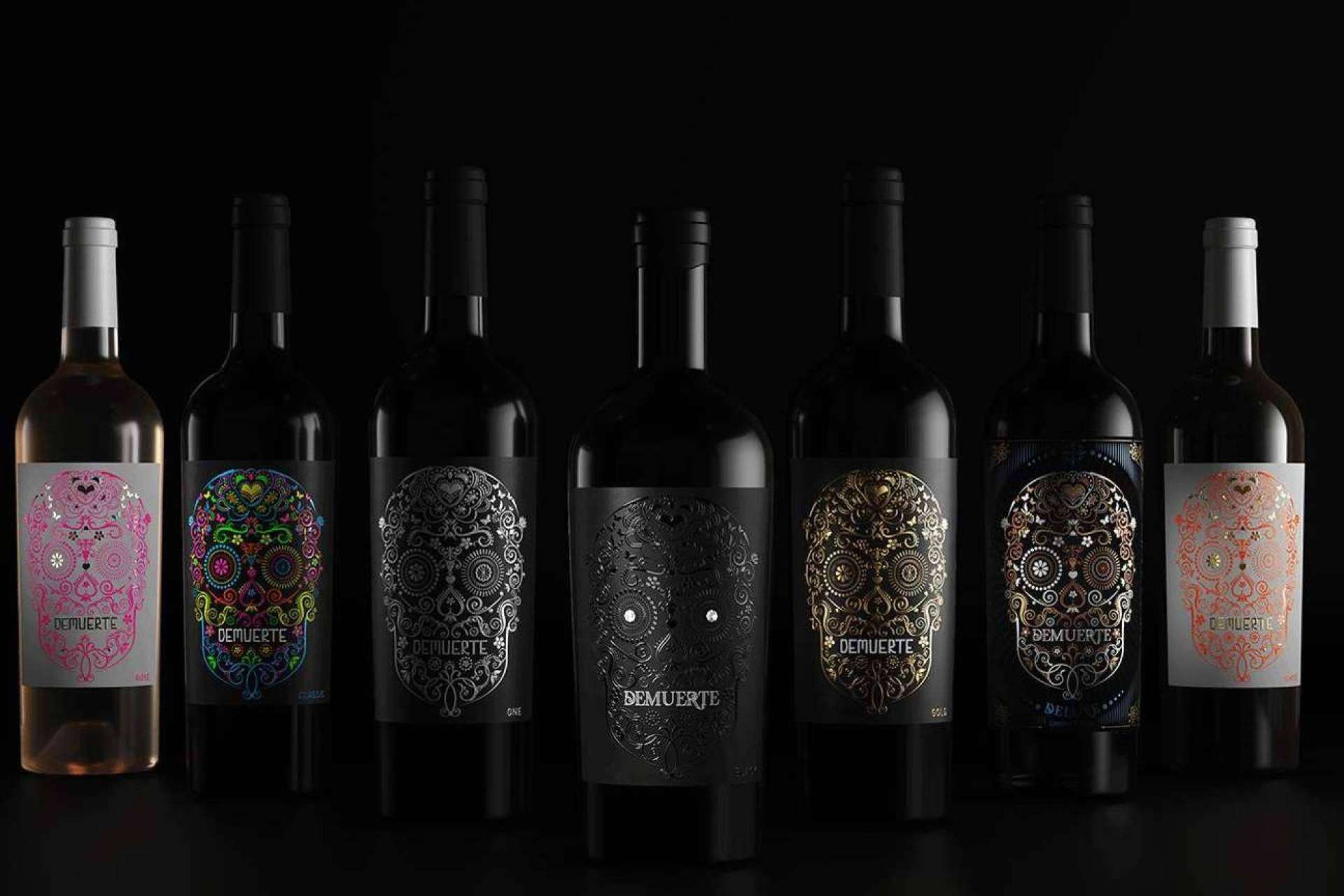 Demuerte Wines presenta su colección vinos de Swarovski a blanco