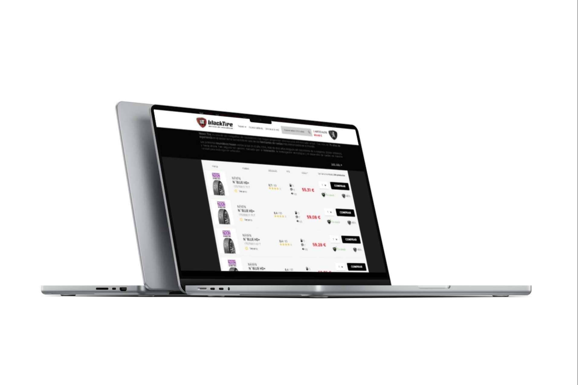 Con BlackTire es posible comparar y comprar neumáticos online