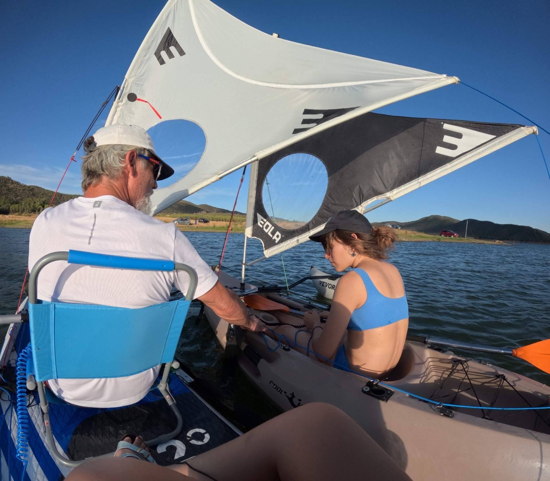 Velas EOLA para la práctica de windpaddle y windkayak