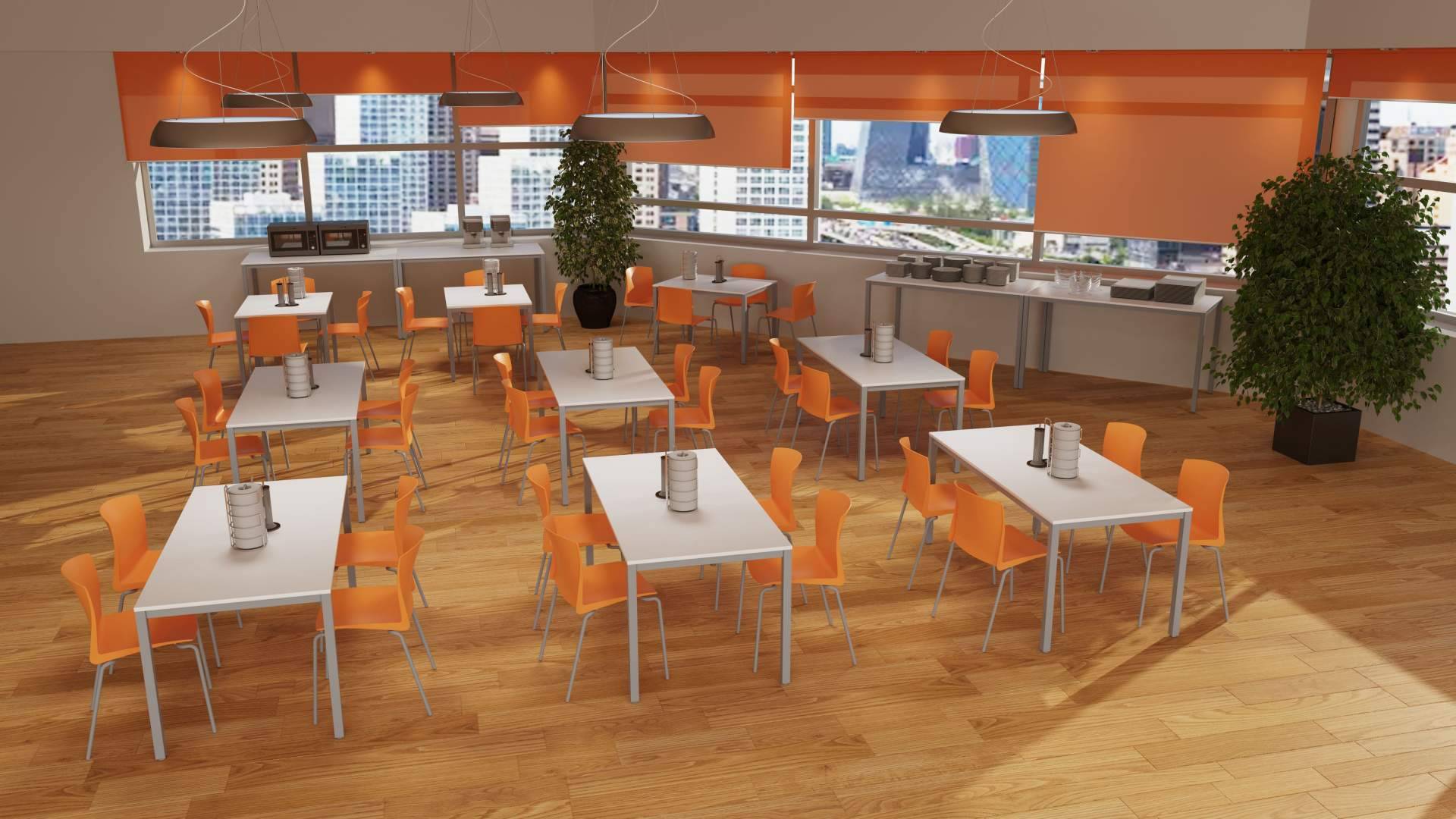Mobiliario para comedores de empresa y escolar de la mano del catálogo de OfficeDeco