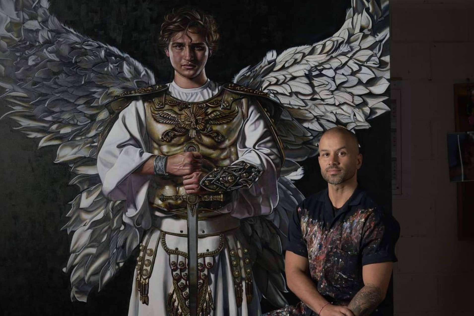 La Catedral Metropolitana de Guatemala presenta la obra 'San Miguel Arcángel' de Christian Escobar