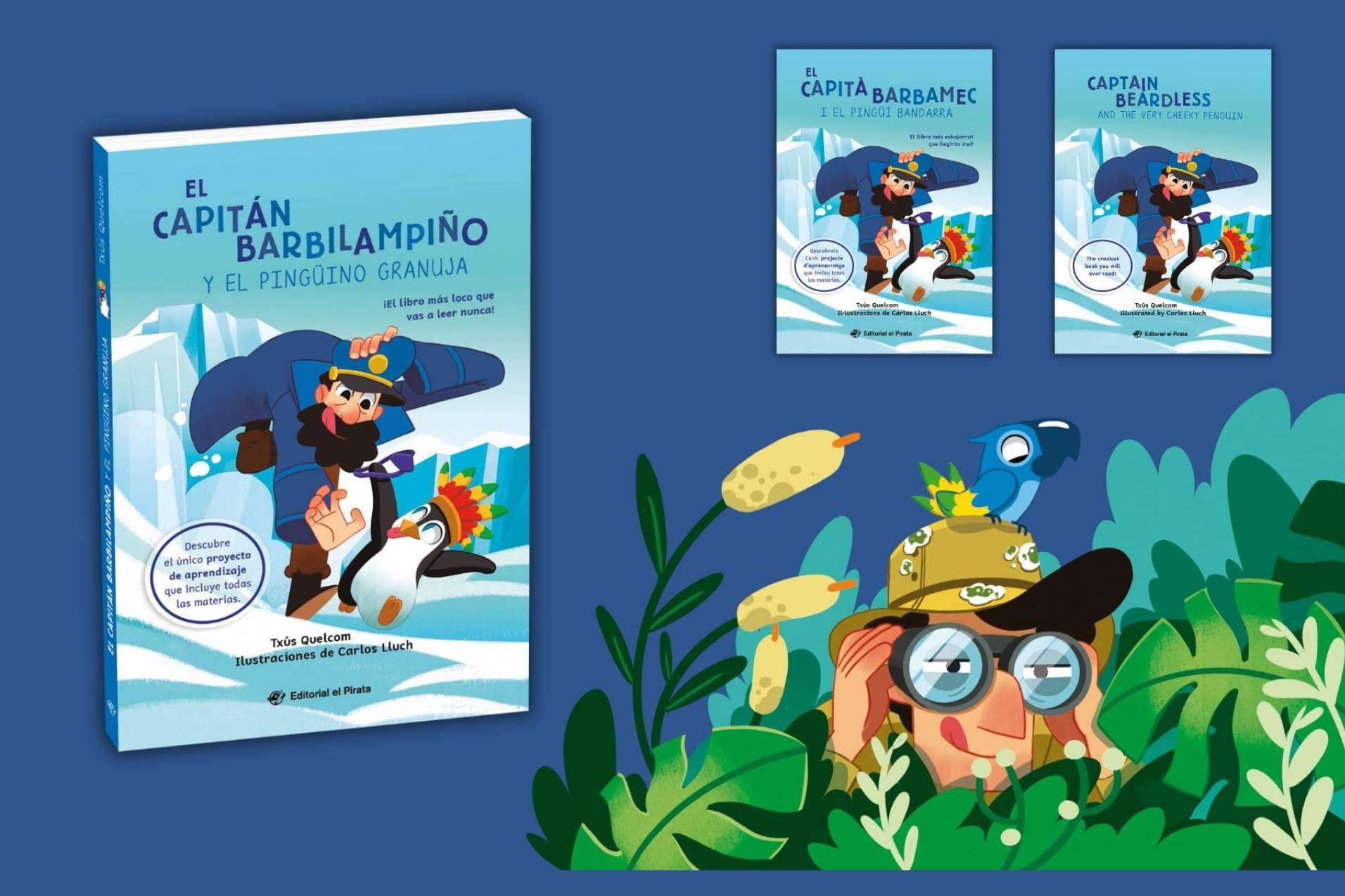 Descubrir la aventura más divertida de tercero de primaria; El Capitán Barbilampiño y el pingüino granuja