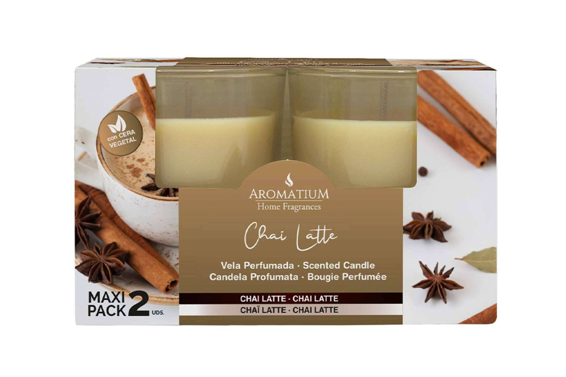 Calidez y aroma en cada rincón del hogar con la vela Chai Latte Aromatium