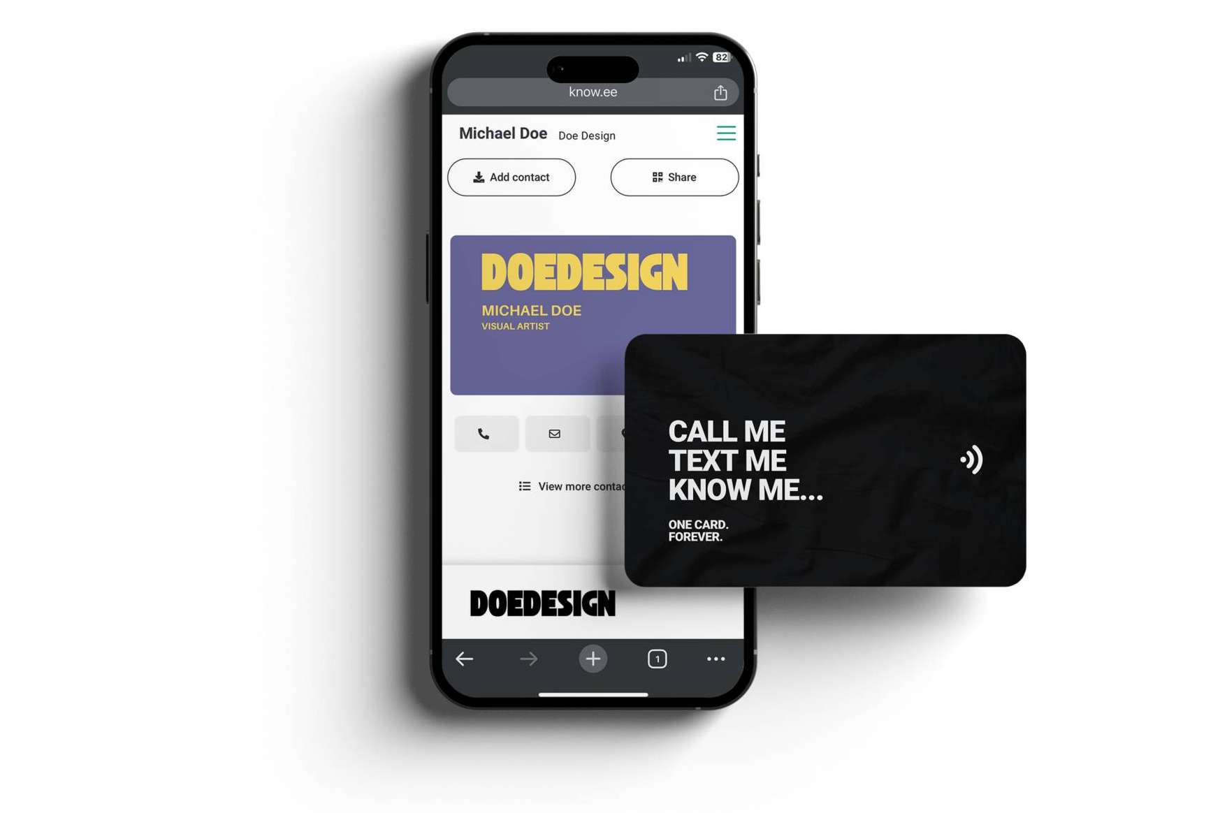Combinar tarjetas digitales Knowee con NFC para experiencias más fluidas