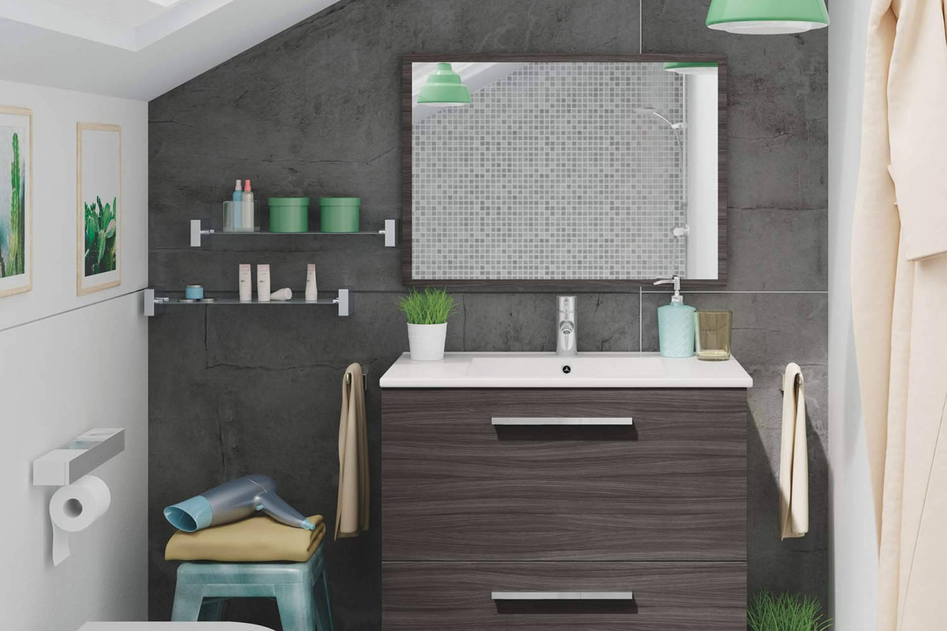 Últimas unidades de los muebles de baño con lavabo en Top Mueble