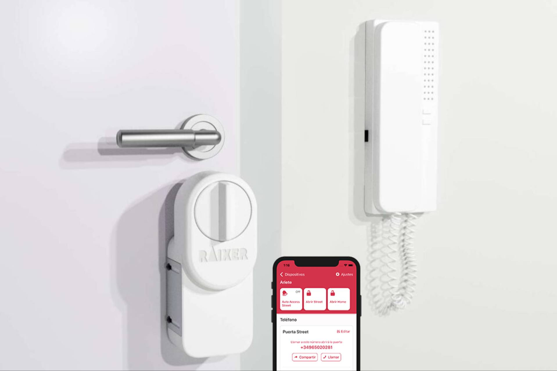 Raixer transforma el acceso a viviendas y oficinas con su cerradura inteligente sin instalación externa