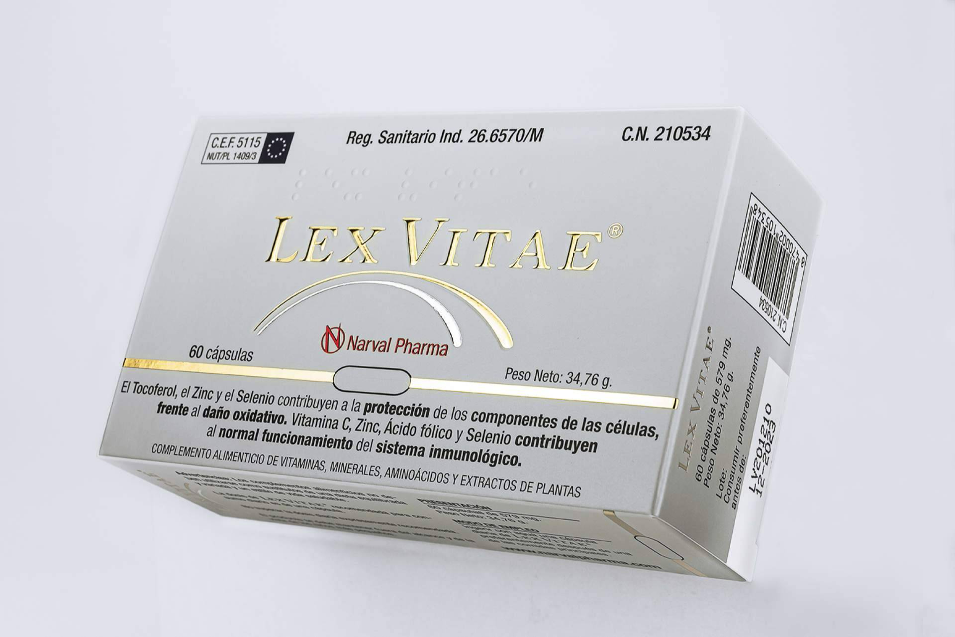 Lex Vitae combina glutatión, zinc y selenio en un antioxidante oral pensado para el día a día