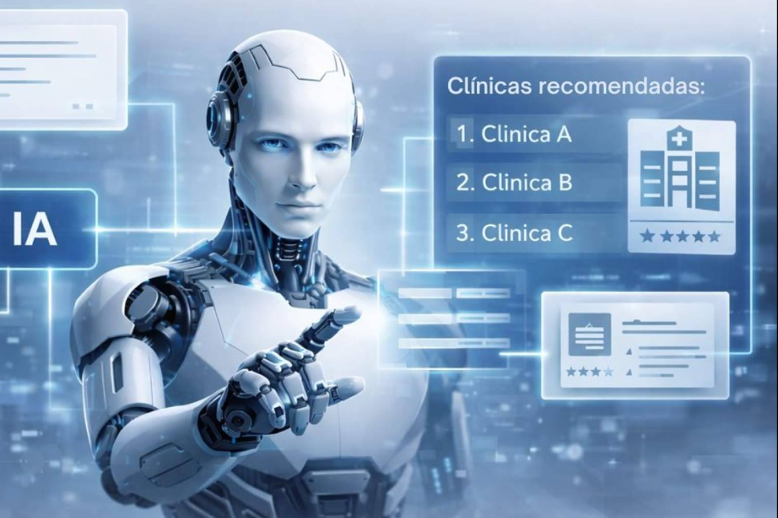 Estudio sobre cómo la inteligencia artificial construye las recomendaciones de clínicas en España