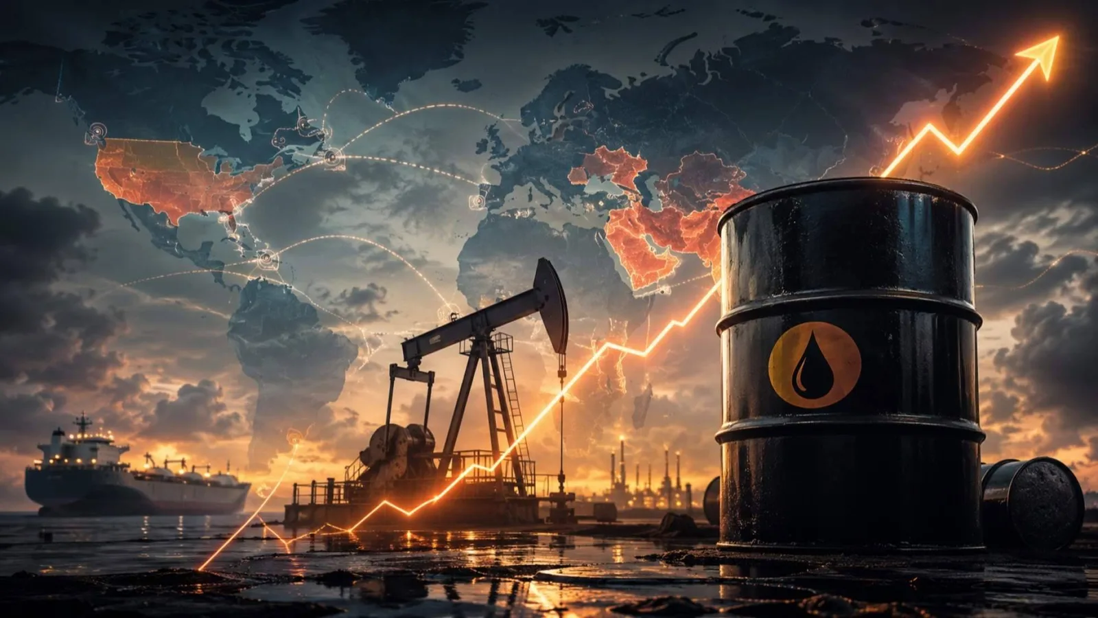 El precio del petróleo repunta ante el aumento de la tensión en las principales rutas energéticas